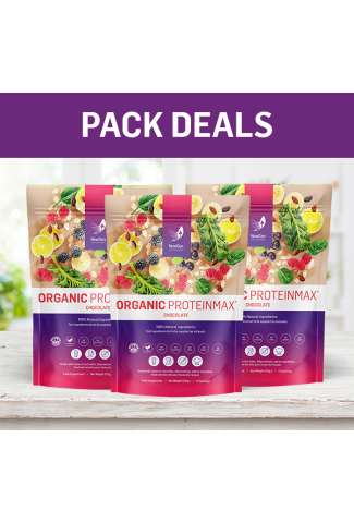 3 x Organic ProteinMax (Chocolate) - Pack Deal!